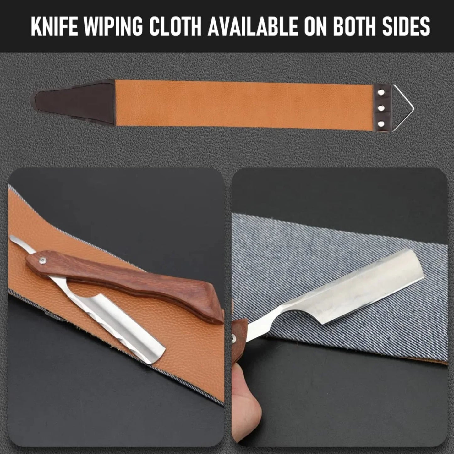 From The Vendor Field Professional Straight Razor With Leather Strap
