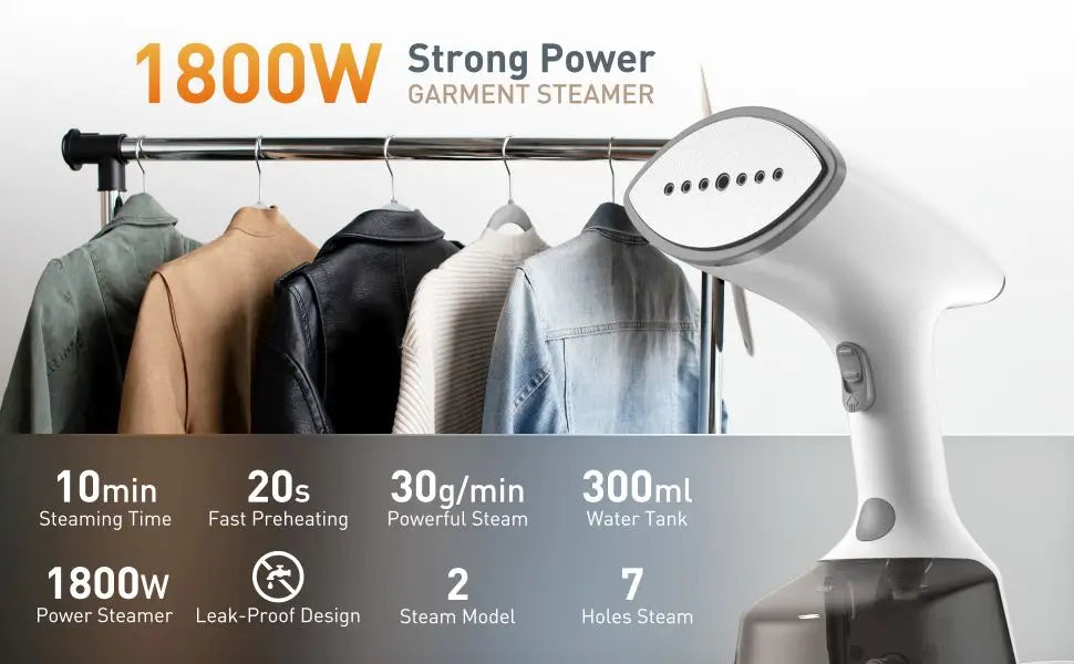 Romellar E16 High Power Garment Steamer 1500W With LED Touch