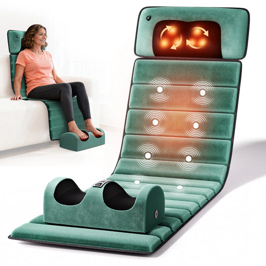 HIMOUTA Full Body Massage Mat With Heat Detachable Pad