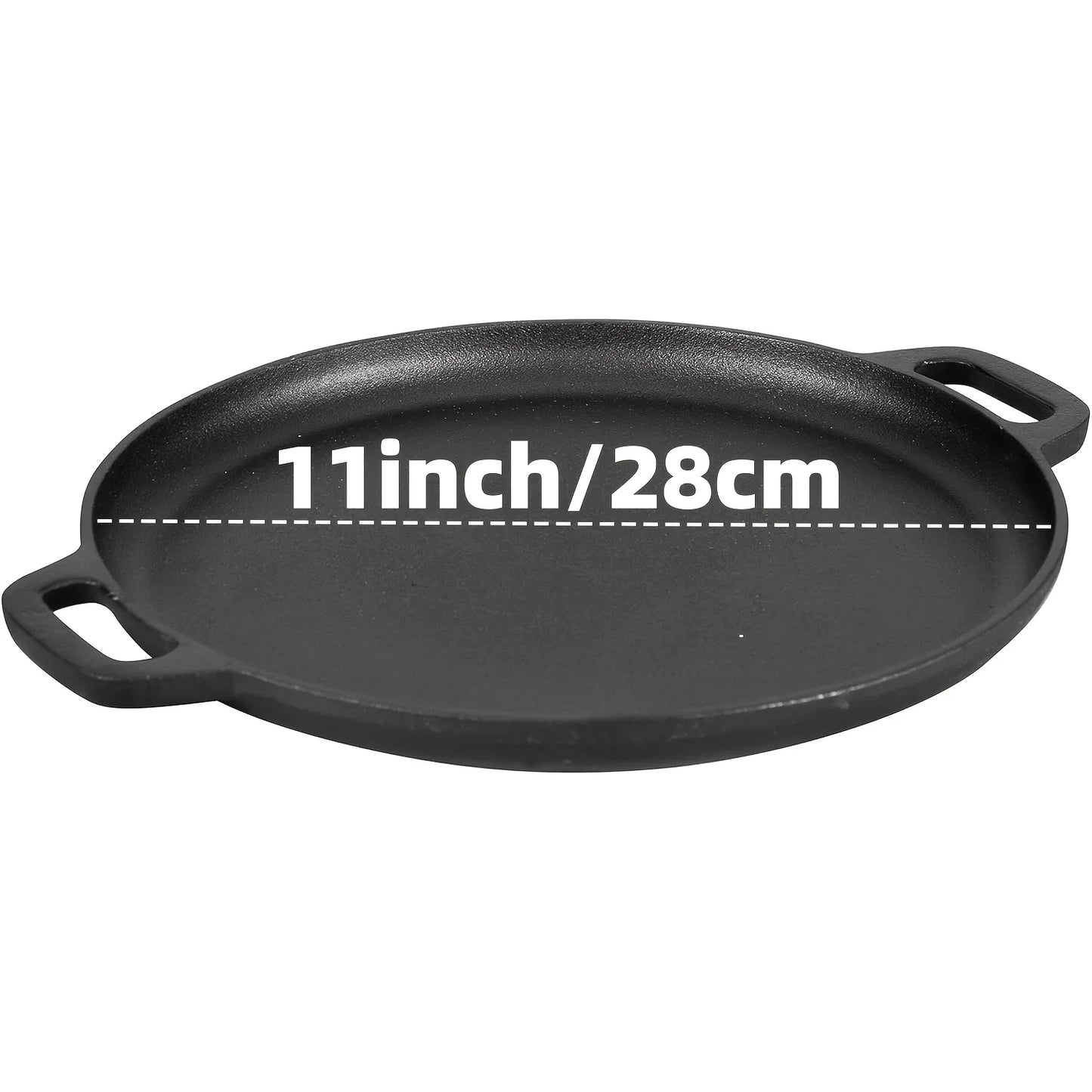 AEDG Cast Iron Skillet Set Three Piece Preseasoned Pans