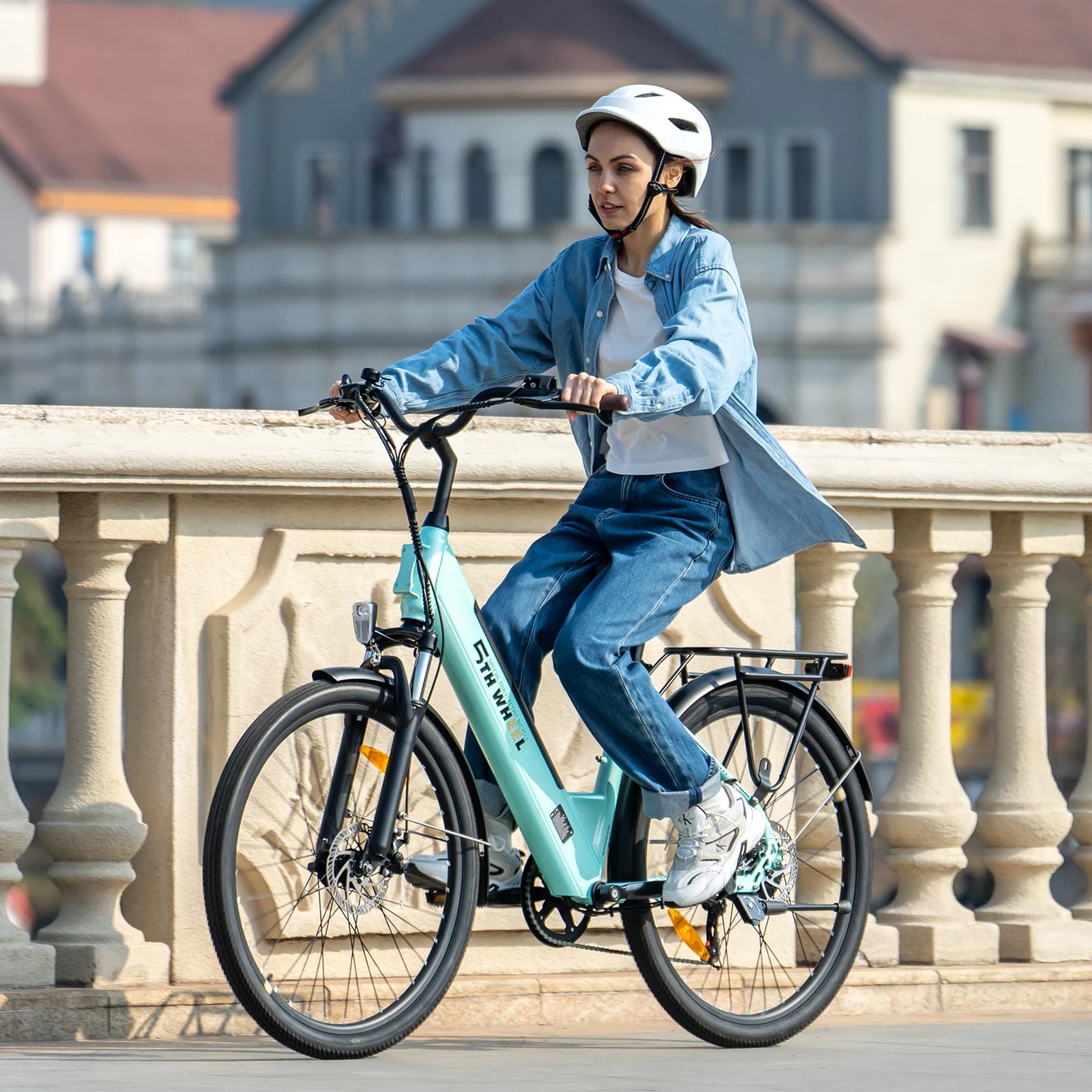 5TH WHEEL AB18 Electric Commuter Bike for Adults, 26-Inch E-Bike with 700W Peak Motor, 31-40 Miles Range, 36V 10.4AH