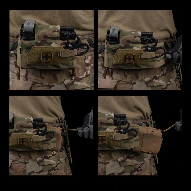 DKSTINYEE Compact Trauma Kit IFAK Pouch For Outdoors Survival