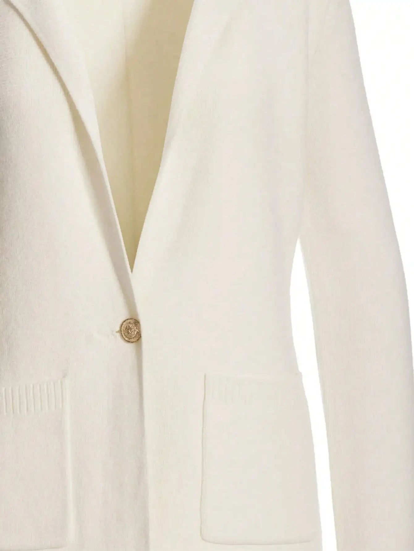 Knit Single Button Blazer For Women Regular Fit Office