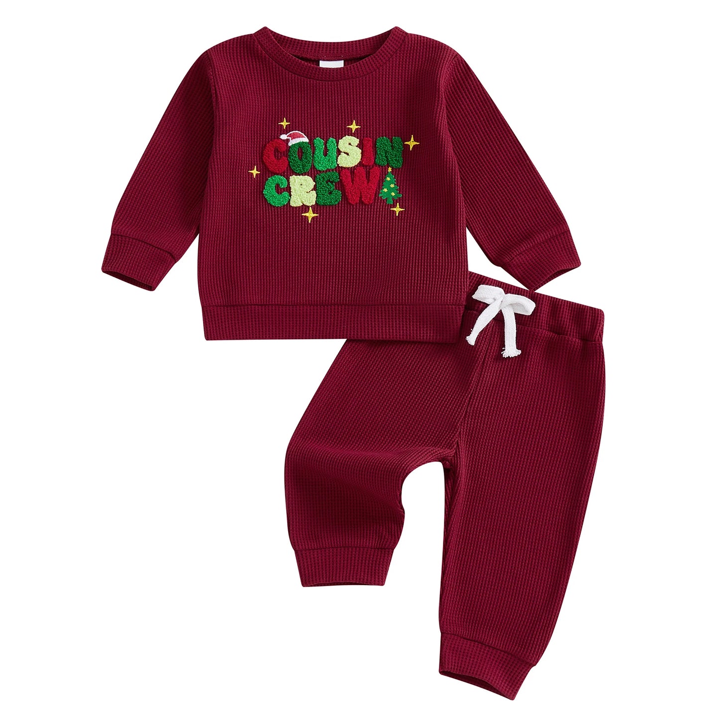 Guangdong Infant Snowflake Hoodie And Joggers Two Piece Holiday Set