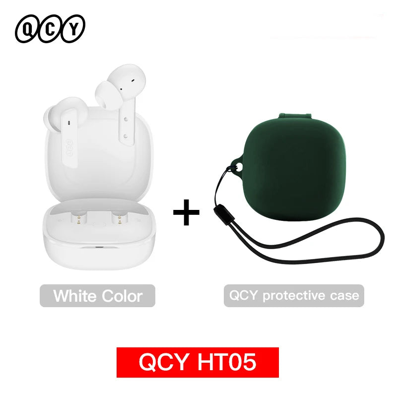 QCY HT05 ANC Wireless Earbuds 40dB Noise Cancelling Bluetooth 5.2