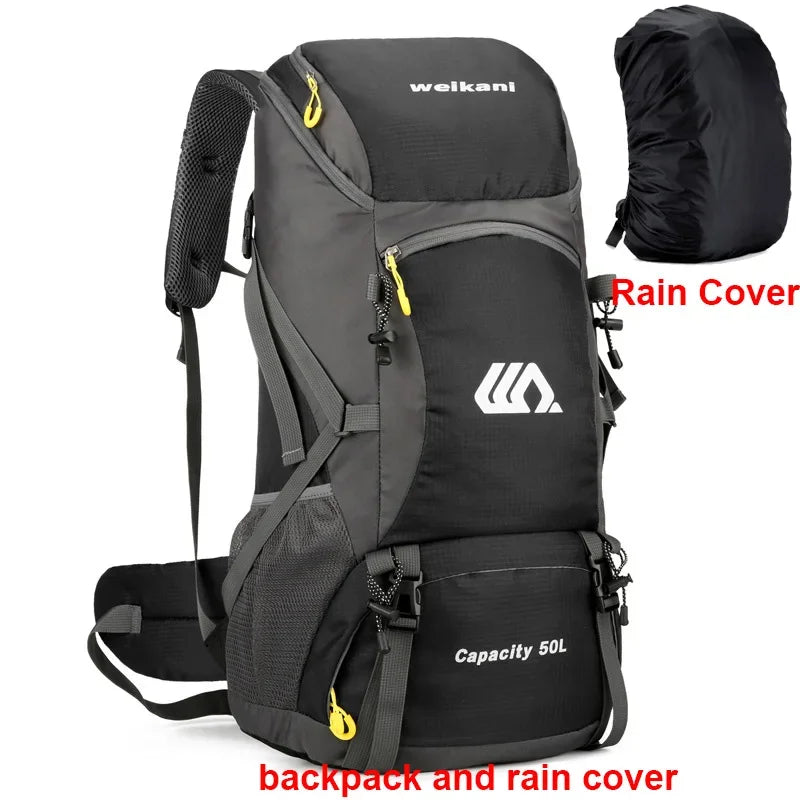 Scione Waterproof Travel Backpack for Camping and Hiking Rucksack