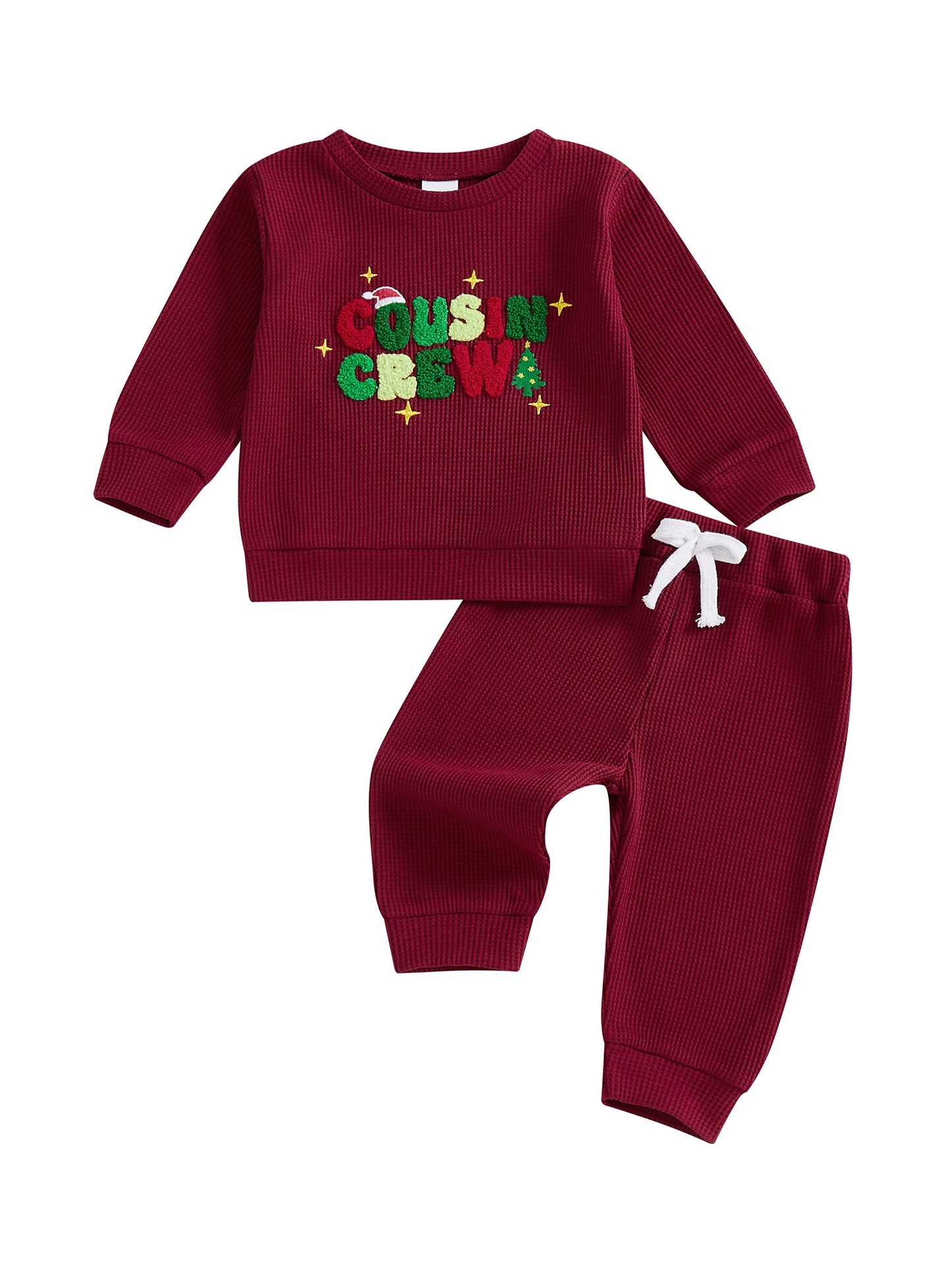 Guangdong Infant Snowflake Hoodie And Joggers Two Piece Holiday Set