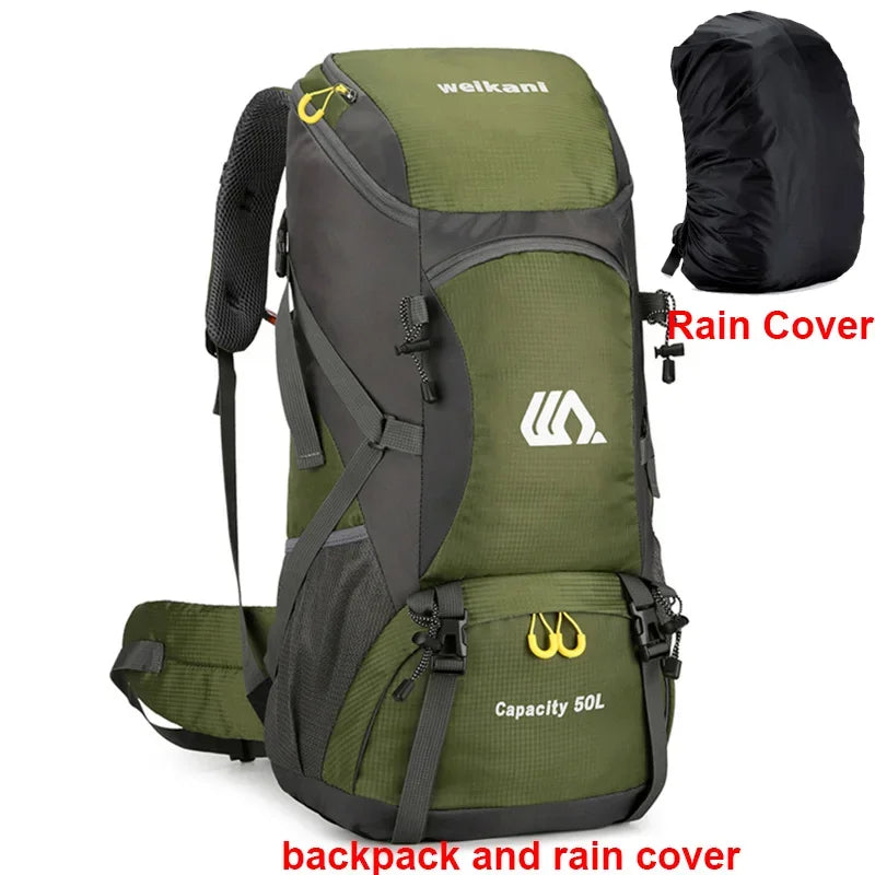 Scione Waterproof Travel Backpack for Camping and Hiking Rucksack
