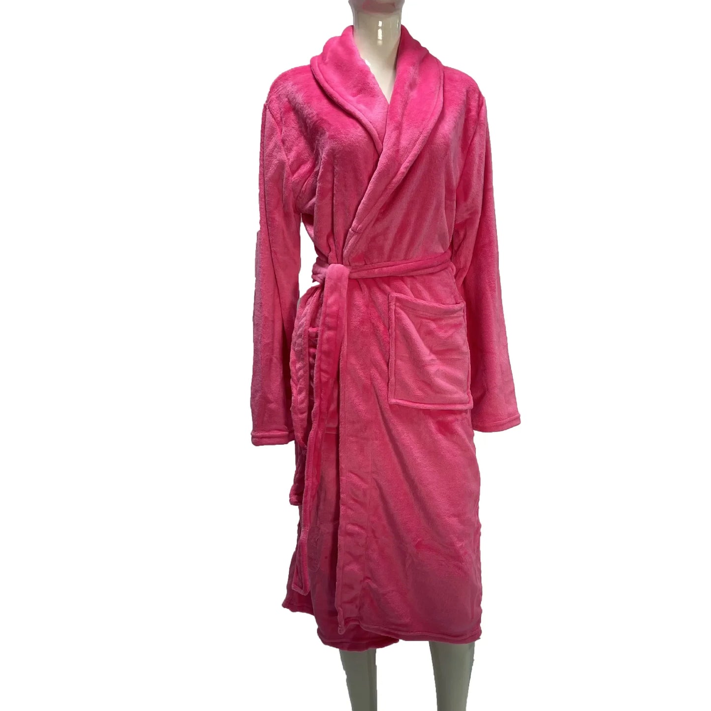 Casual Flannel Bathrobe Set For Women Two Piece Home Wear