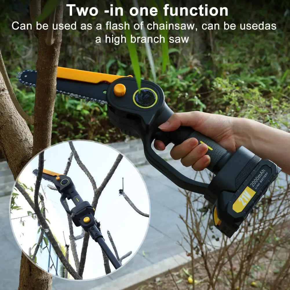 BLUELANSH 2in1 Brushless Cordless Pole Saw Chainsaw With Telescoping Pole