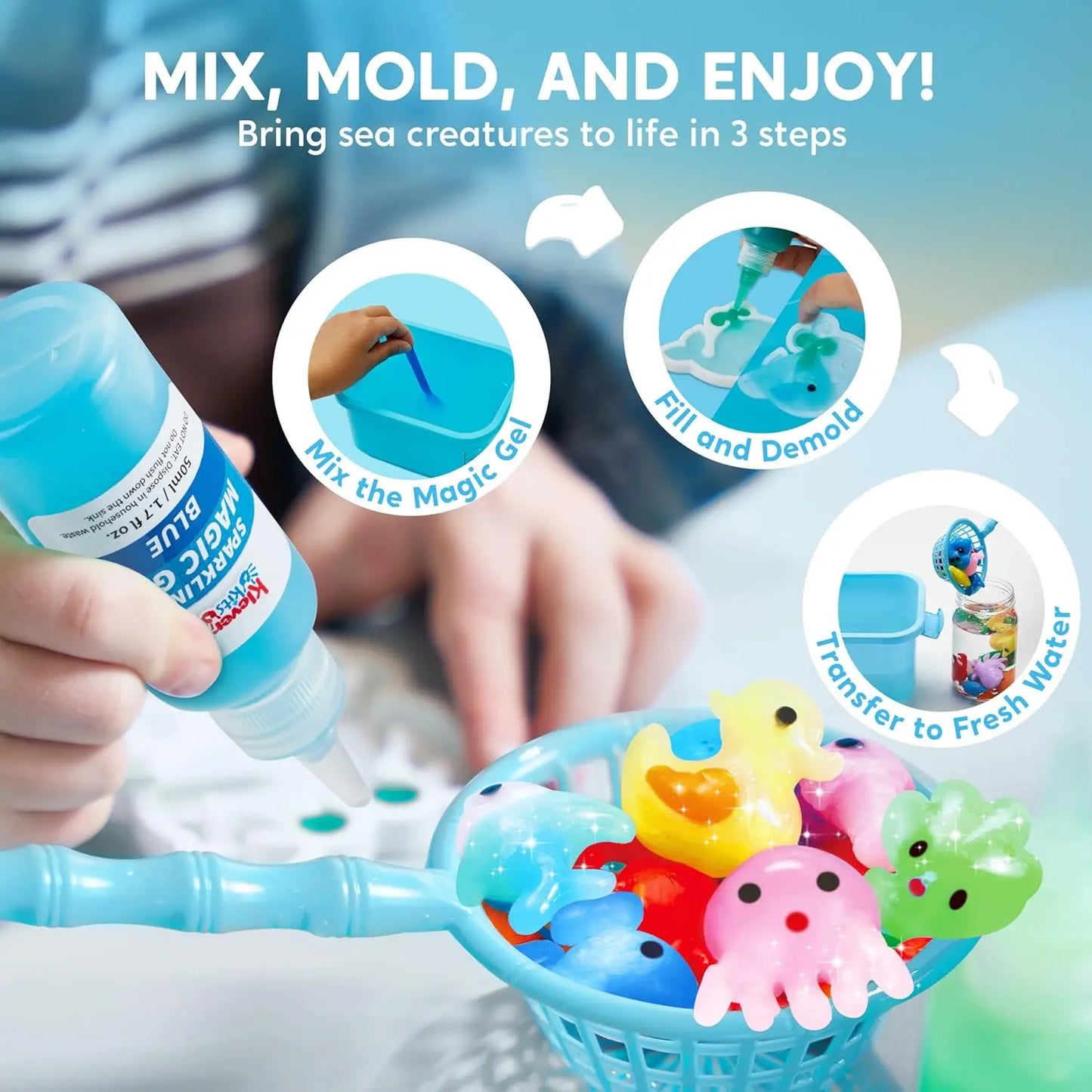 Joyfy Water Gel Kit Magic Fairy Gel Toy Set With Preserving Bottle