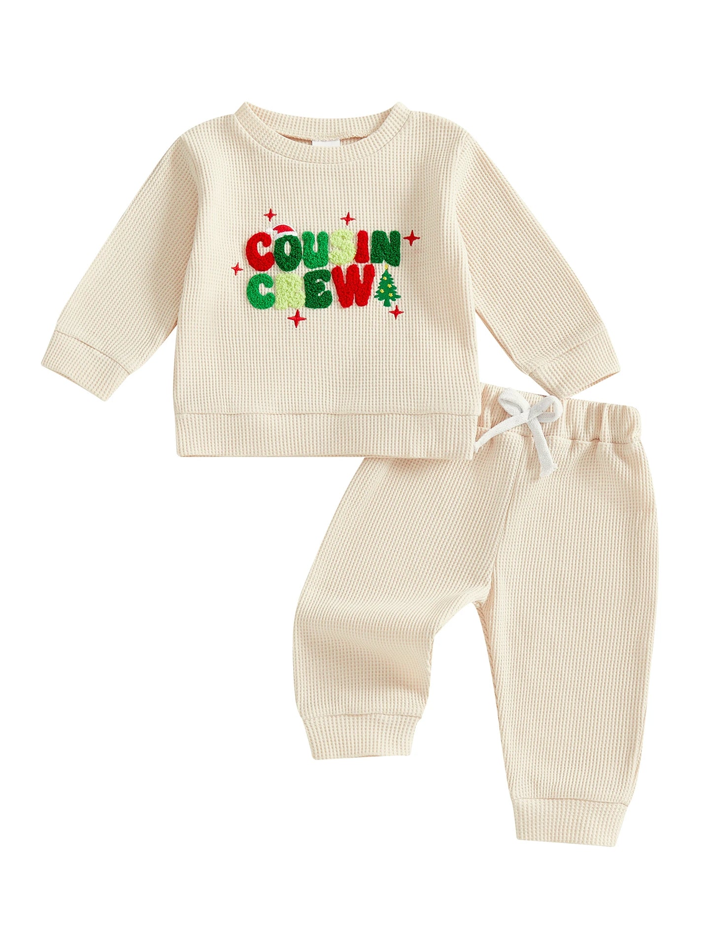 Guangdong Infant Snowflake Hoodie And Joggers Two Piece Holiday Set