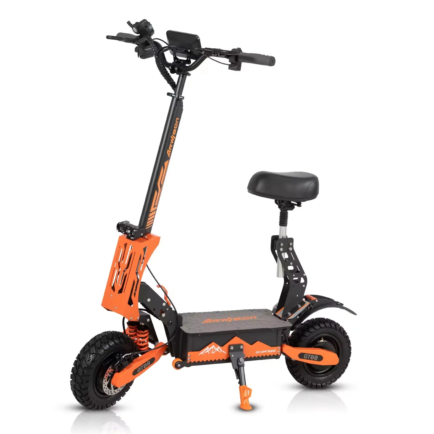 Arwibon 5600W Dual Motor Electric Scooter With Seat Top Speed 46MPH