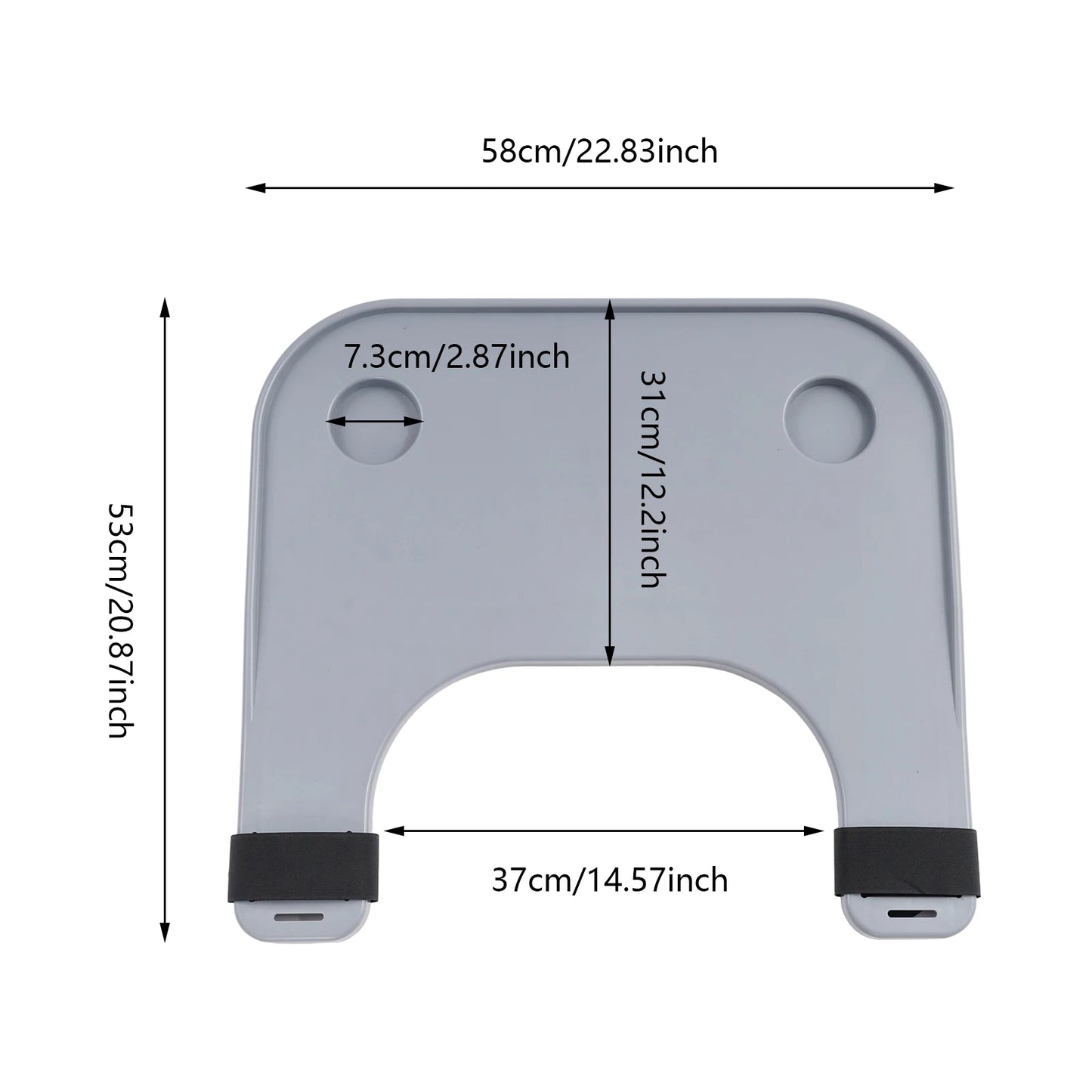 Detachable Wheelchair Tray Table With Cup Holder For Eating