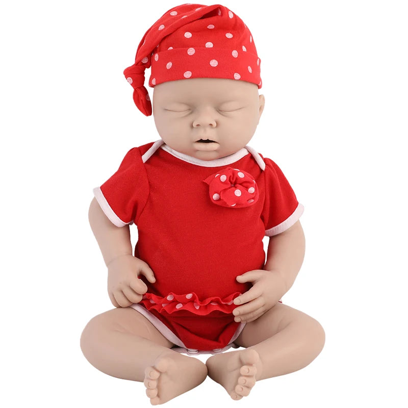 IVITA Reborn Silicone Baby Doll Unpainted Realistic Toy For Kids