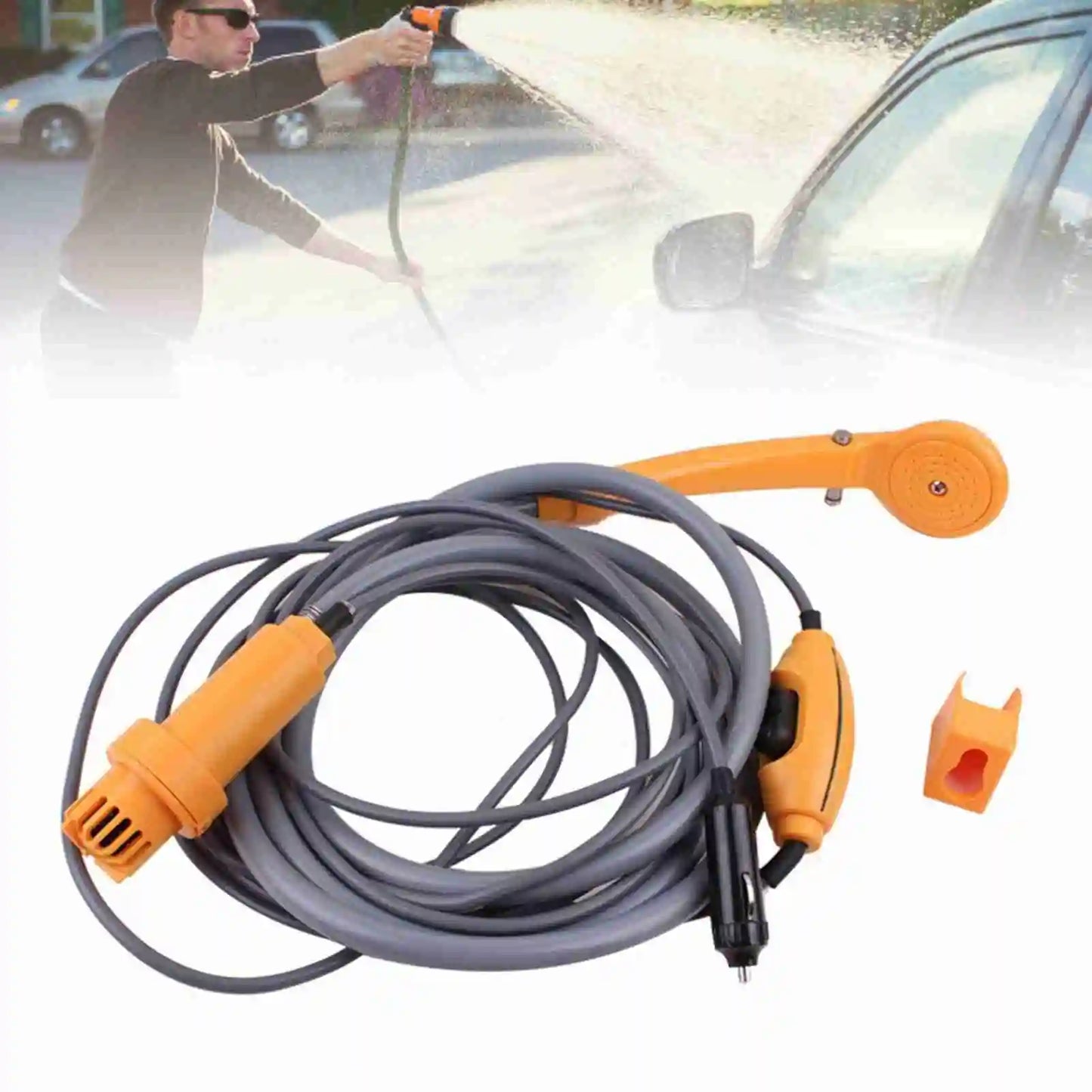 LIXADA Portable Camping Shower Kit With Adjustable Flow Leakproof