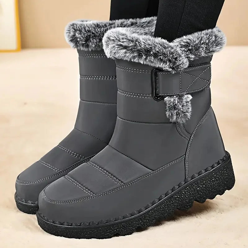 FZY Womens Winter Snow Boots Faux Fur Lining Warm Ankle