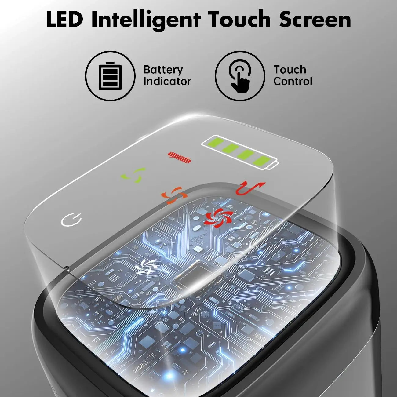 OMESER 807C Cordless Vacuum Cleaner, 50KPa Ultra Lightweight Stick LED Display Vacuum, for Carpet, Hard Floor, Car, Pet Hair