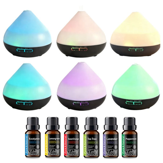 Miflame Ultrasonic Air Humidifier Aromatherapy Diffuser With LED Night Lights