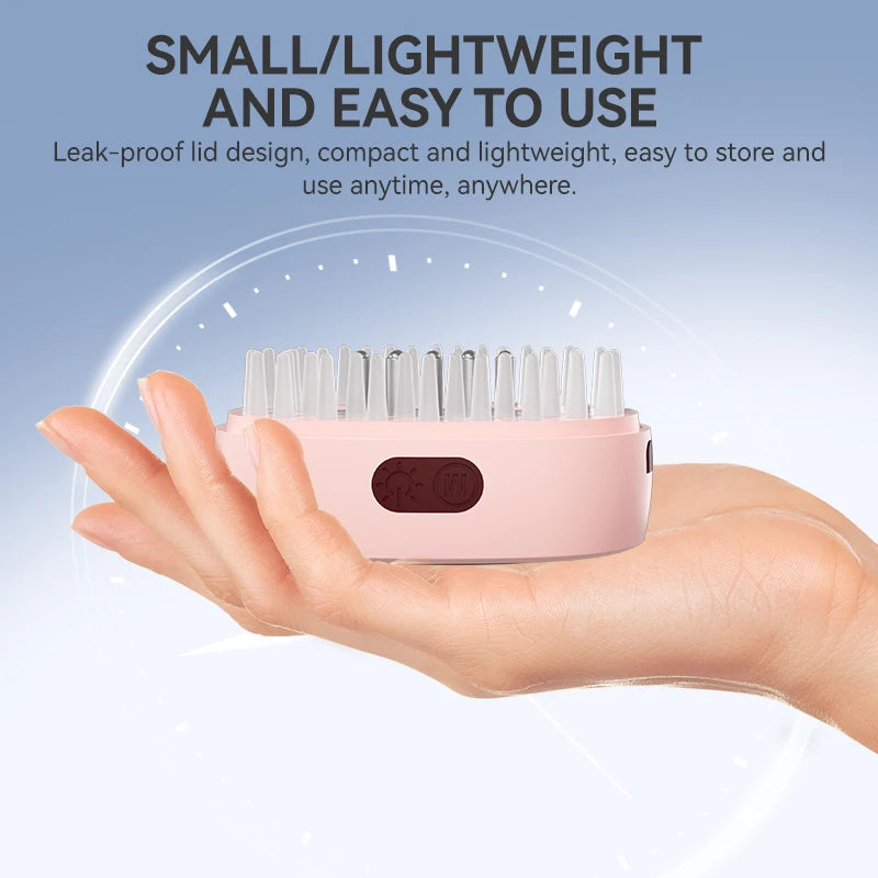 Anti Hair Loss Light Therapy Scalp Massage Device With Oil