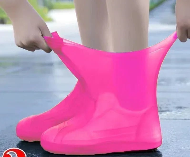 Waterproof Silicone Shoe Covers Reusable Slip On Boot Protectors For Rain Snow