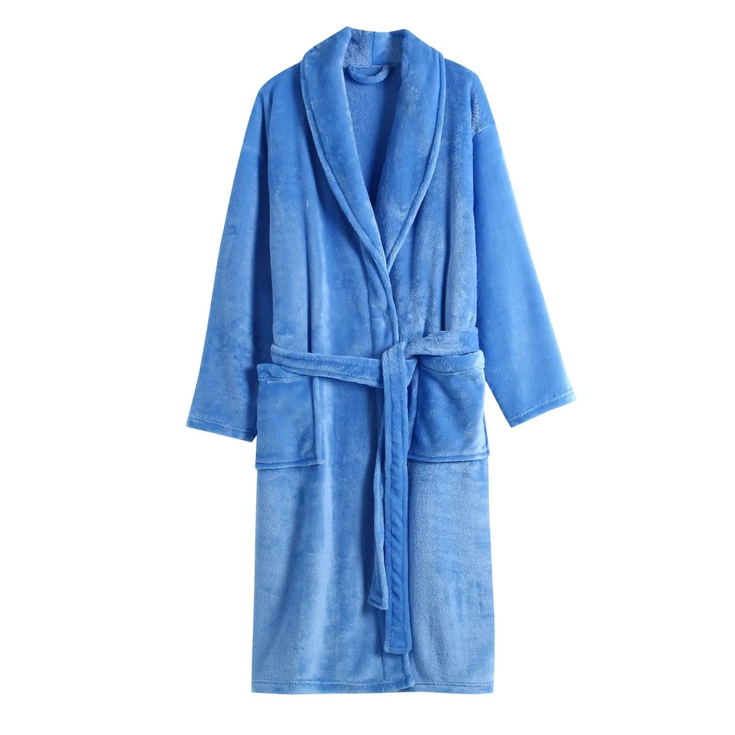 Casual Flannel Bathrobe Set For Women Two Piece Home Wear