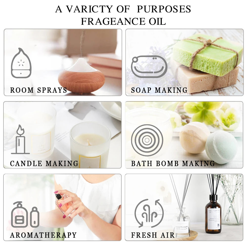 MAYJAM Essential Oil For Humidifier Diffuser Vanilla Lavender Bergamot
