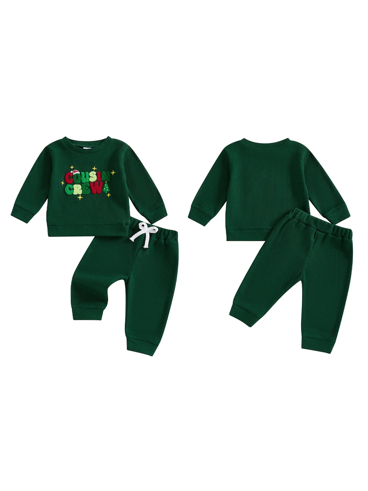 Guangdong Infant Snowflake Hoodie And Joggers Two Piece Holiday Set