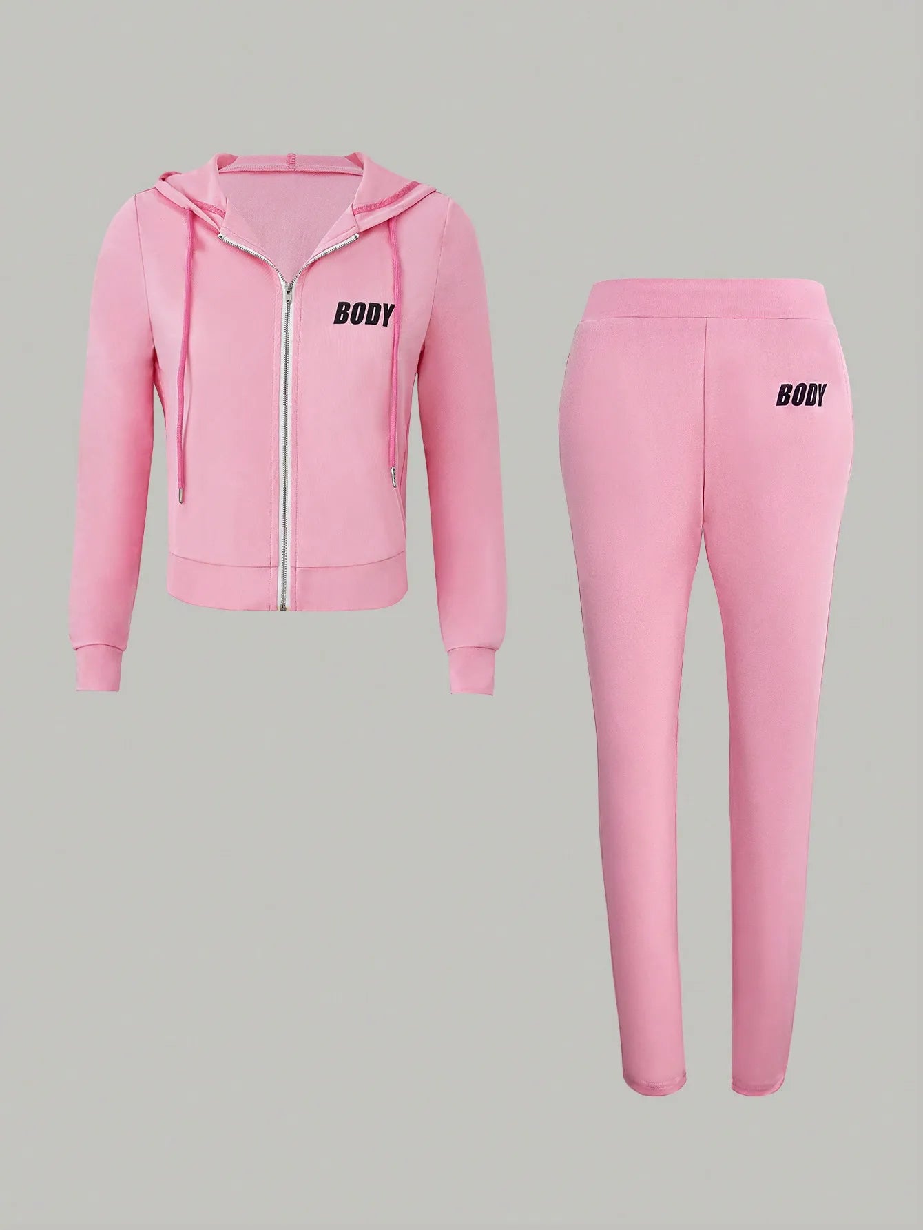 From The Vendor Field Women's Zipper Sportswear Set Hoodie And Sweatpants