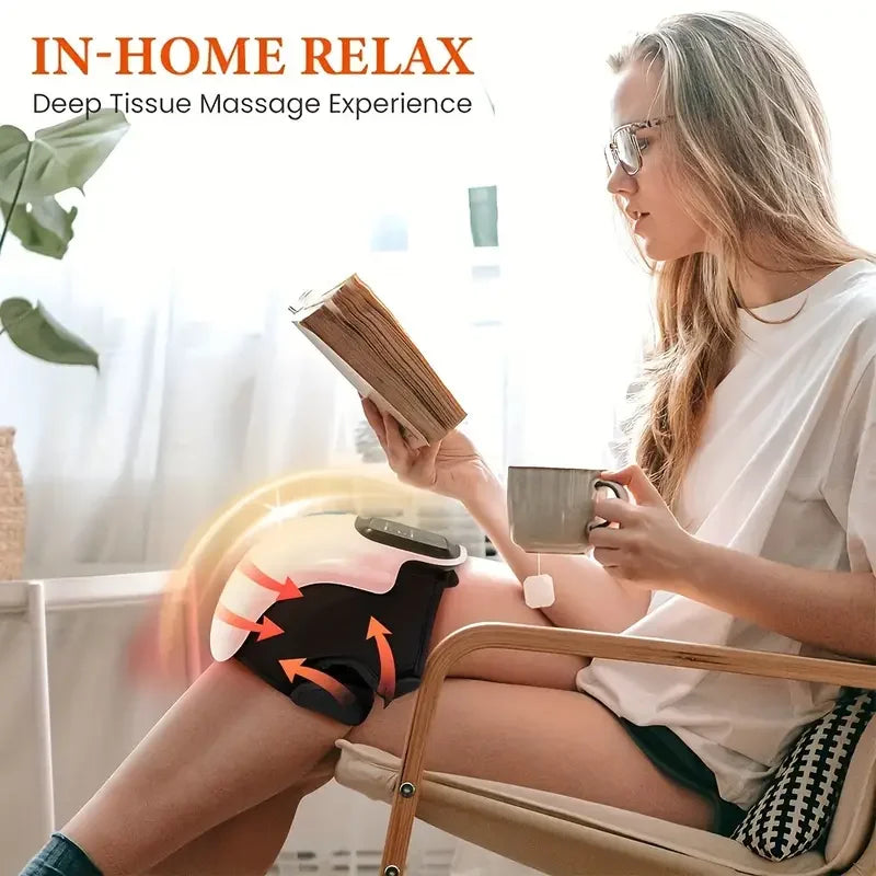 OpeningSmile Cordless Knee Massager With Heat And Vibration
