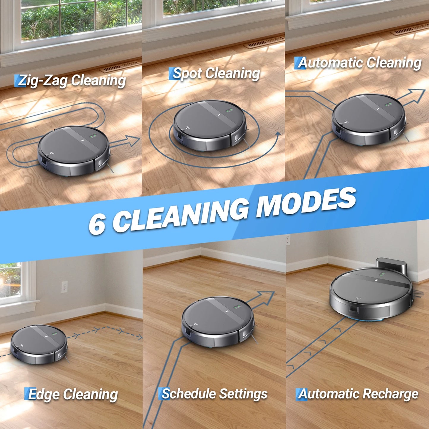 OMESER G20 Robotic Vacuum Cleaner 2000Pa Strong Suction 3 in 1 Mopping Sweeping Suction APP Floor Carpet Washing Appliance