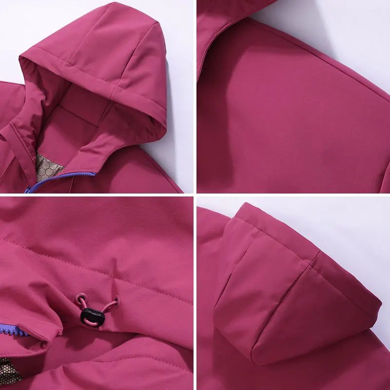Ippolich Winter Jacket Waterproof Windproof Hooded Coat For Men Women