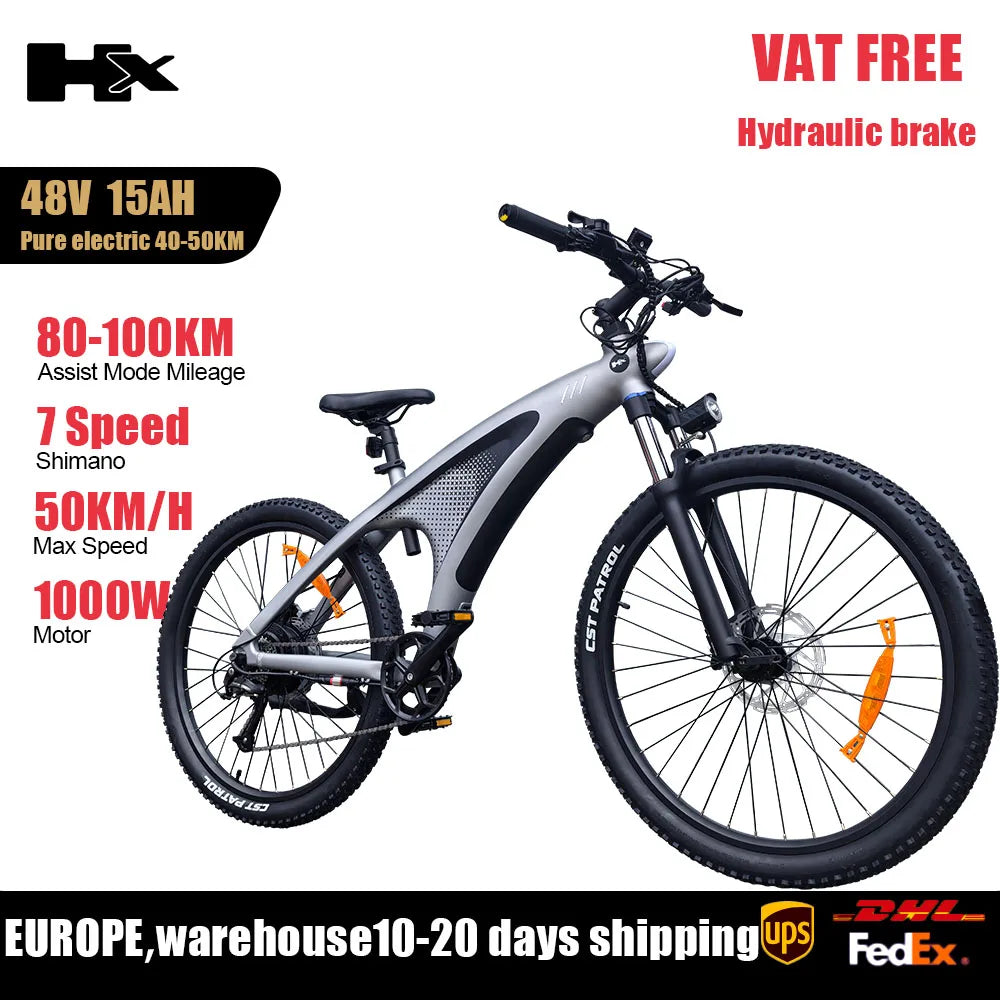 Huanci HX Q5 2000W Electric Mountain Ebike With Removable Battery