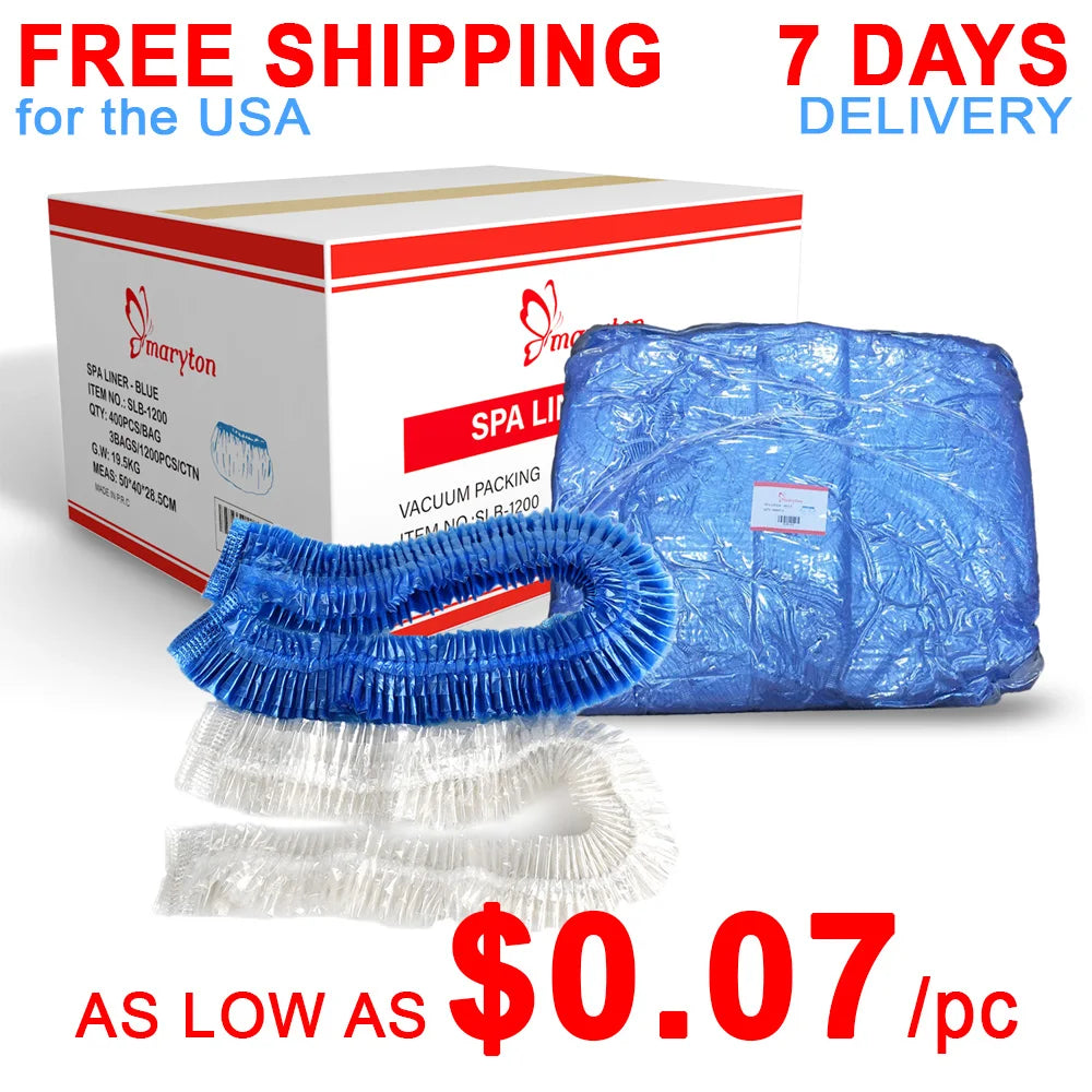 Maryton Disposable Foot Spa Liners For Pedicure Chairs 1200 Pack