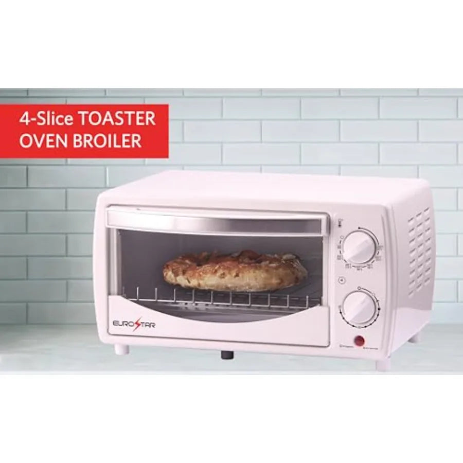 Yao Hui Huang 4 Slice Toaster Oven Broiler Stainless Steel Interior 1200W