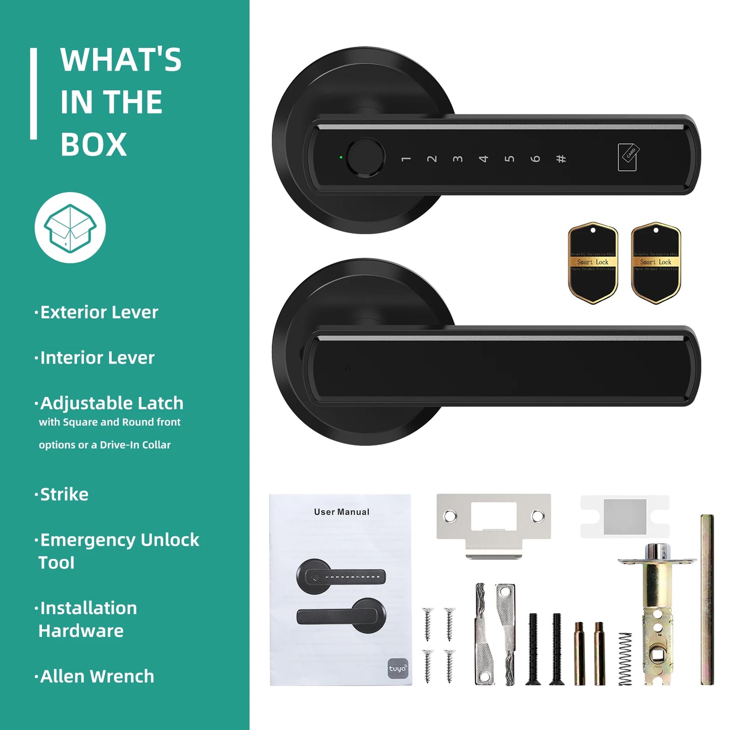 Viladepot Smart Lock Fingerprint Door Lock With App Control Passcode