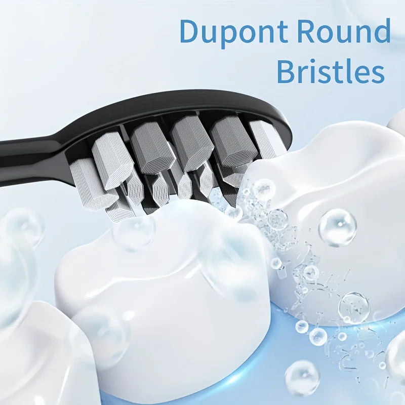 Electric Rotary Toothbrush With Timer USB Rechargeable 10 Heads Waterproof