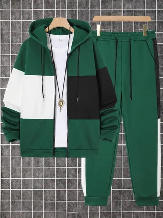 Guangdong 2 Piece Men’s Autumn Winter Printed Hoodie Sweatpants Set