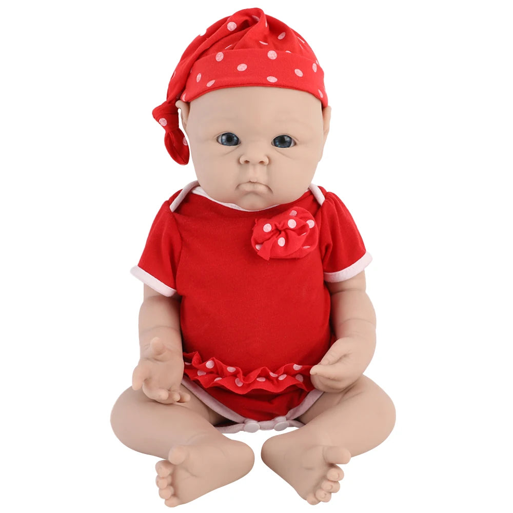 IVITA Reborn Silicone Baby Doll Unpainted Realistic Toy For Kids