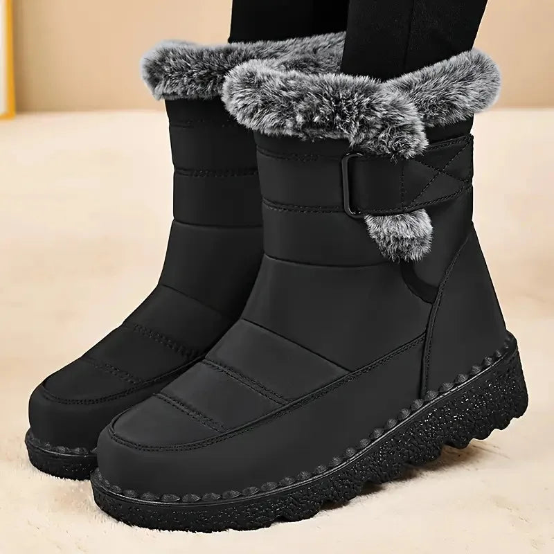 FZY Womens Winter Snow Boots Faux Fur Lining Warm Ankle