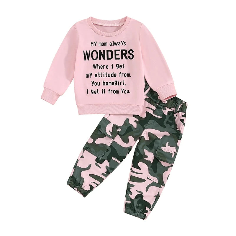 Pudcoco Girls Autumn 2 Piece Outfit With O Neck Top