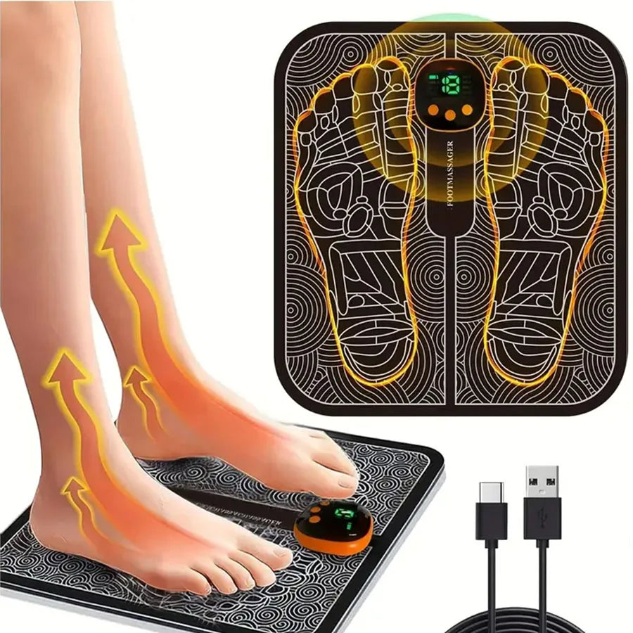 EMS Foot Massager With LCD Display And Remote Control