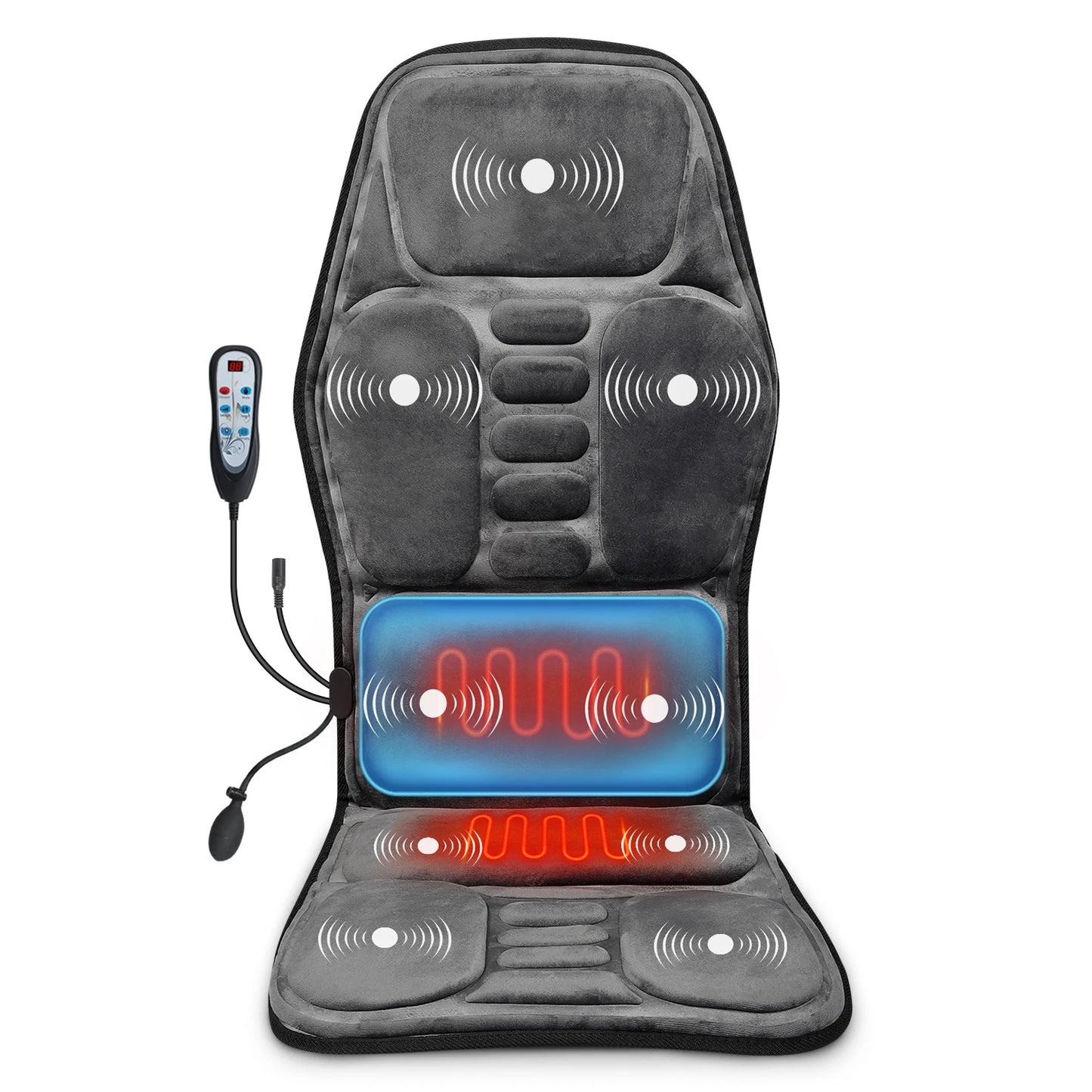 Aiveisi Full Body Massage Cushion With Neck Massager Remote Control