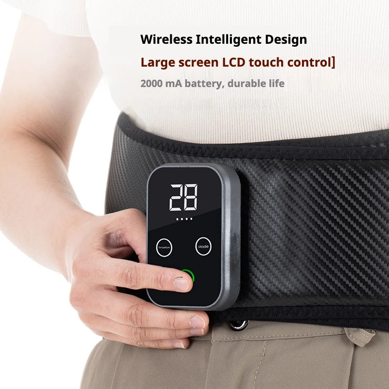 Waist And Abdominal Massager With Hot Compress Belt USB Charging