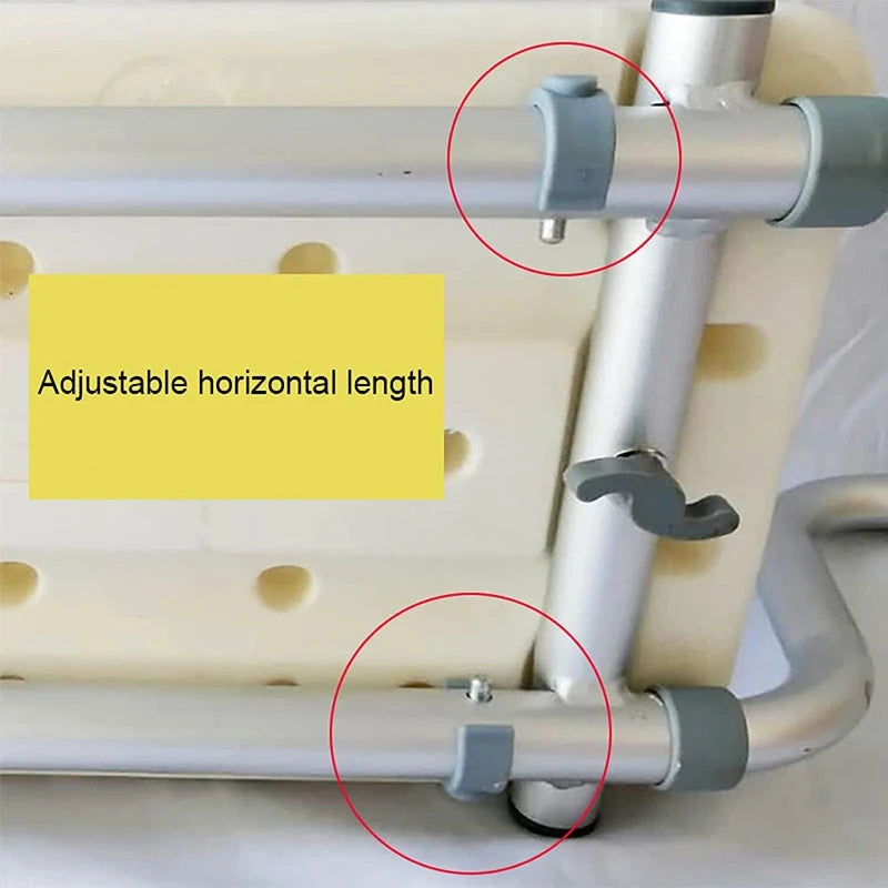 Heavy Duty Bath Bench Aluminum Adjustable Shower Stool