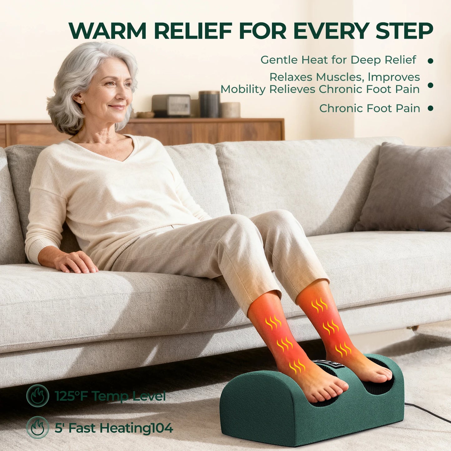 HIMOUTA Full Body Massage Mat With Heat Detachable Pad