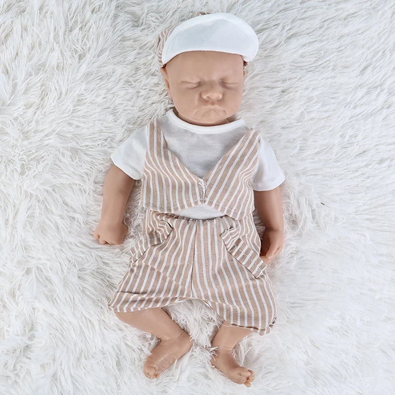 IVITA Reborn Silicone Baby Doll Unpainted Realistic Toy For Kids