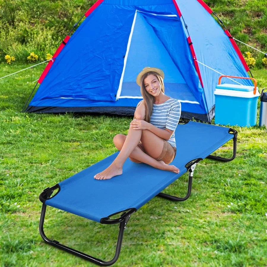 XMSJ Two Pack Folding Camping Cot With 600D Oxford Fabric