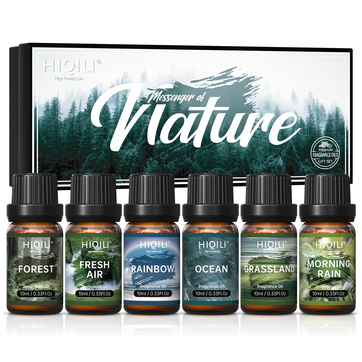 Hiqili Fragrance Oils Set Nature Theme For Aromatherapy Diffusers