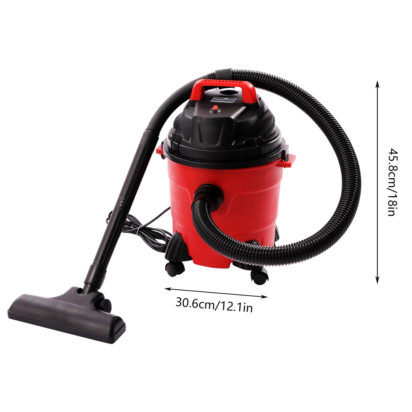 15L/4Gal Wet/Dry Vacuum Cleaner, 1000 W 1.34 HP Portable Heavy-Duty Shop Vacuum, 3 in 1 Function, for House Garage Car Workshop 